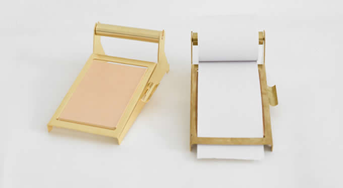 Brass Note Pad Holder Memo Dispensers 