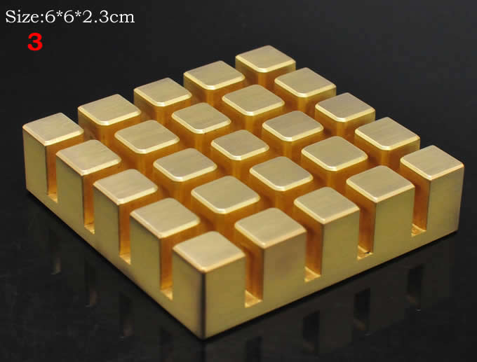     Brass Pen Pencil Holder Stand Desk Organizer 