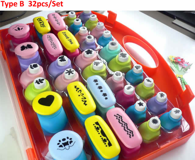  Cartoon Pattern Hole Punch Set 