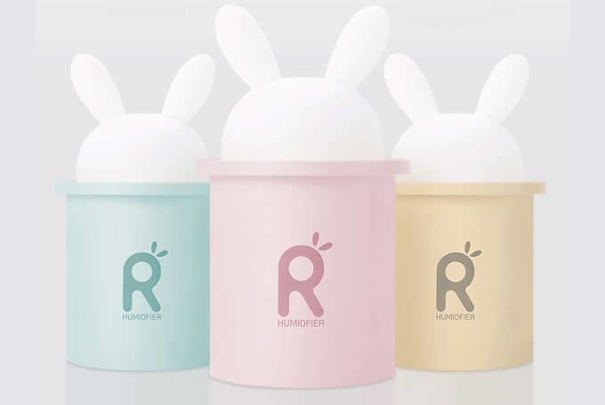 Cartoon Rabbit USB LED Light Lamp Mist Humidifier