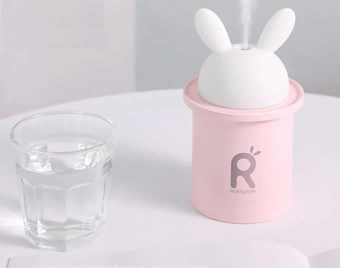 Cartoon Rabbit USB LED Light Lamp Mist Humidifier