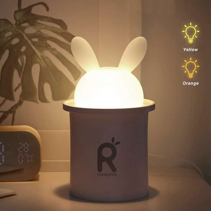 Cartoon Rabbit USB LED Light Lamp Mist Humidifier