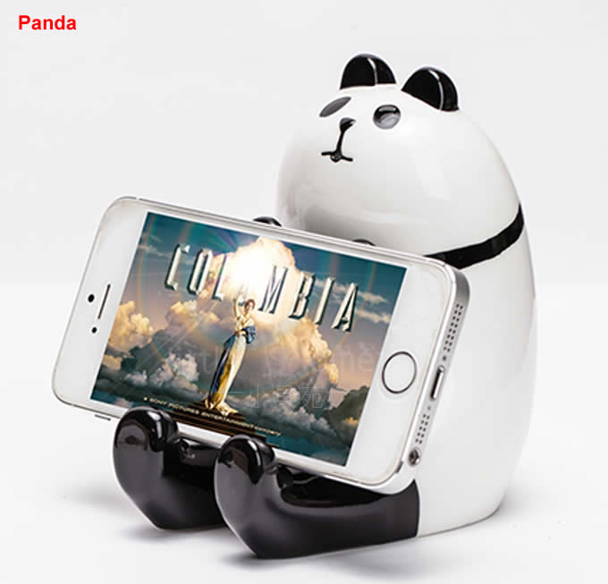  Ceramic Animal Piggy Bank Cell Phone Stand Holder