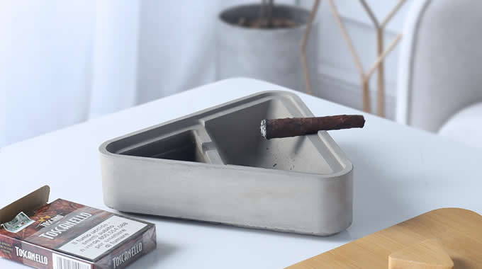  Concrete Cigar Cigarette Ashtray (2 compartments)