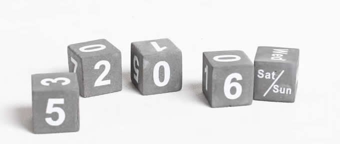 Concrete Cubes Perpetual Calendar   