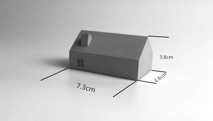 Concrete House Paperweight