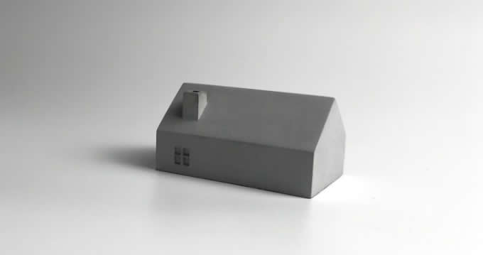 Concrete House Paperweight