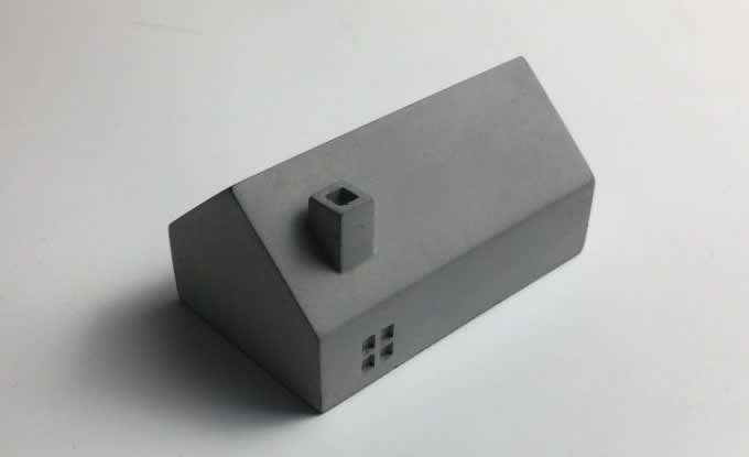 Concrete House Paperweight