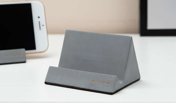 Concrete iPad Cell Phone Stand Holder Mobile Phone Dock 