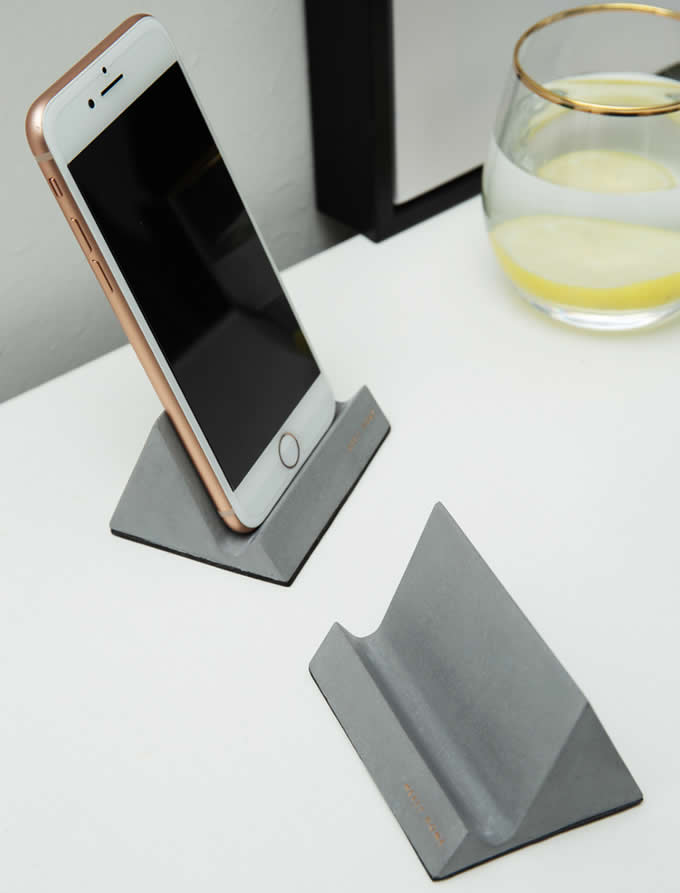 Concrete iPad Cell Phone Stand Holder Mobile Phone Dock 