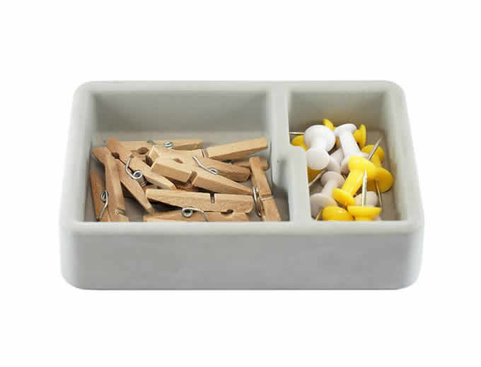  Concrete Paper Clip Holder Push Pin Holder