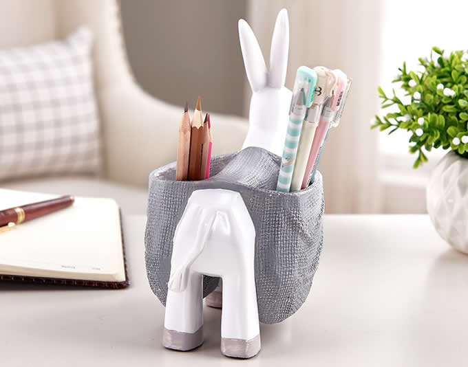 Cute Donkey Pen Pencil Holder Desk Decoration Accessories  