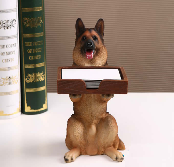  Dog Desk Business Card Holder