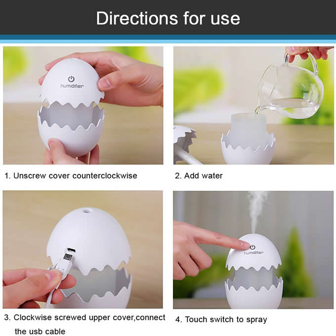 Egg Shaped Mist Humidifier 