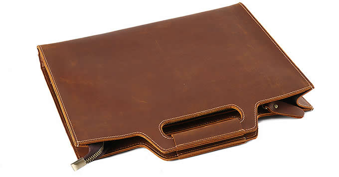Fashion Genuine Briefcase Shoulder Laptop Business Bag for Men