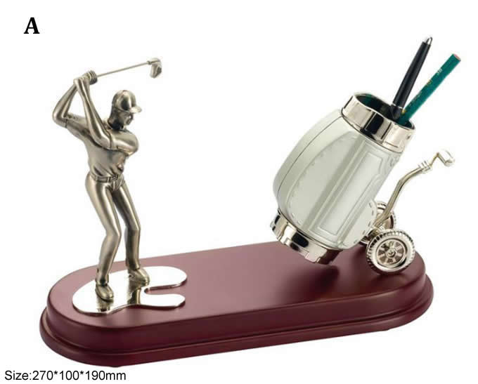 Golf Bag Pen Holder Desktop Decoration novelty gift