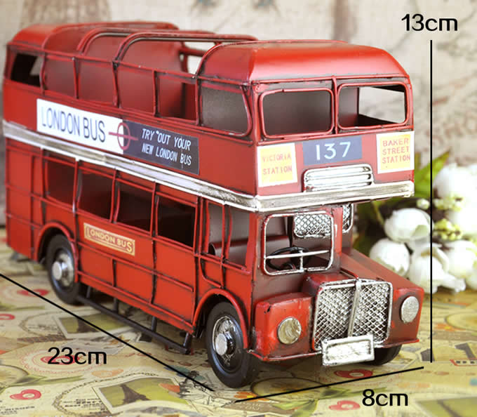 London Double-Decker Bus  Model Kit Pencil Holder 