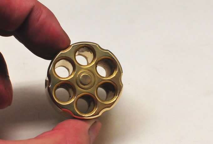 Metal 6-Shot Rotary Clips Pen Holder