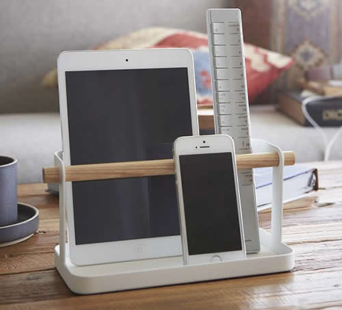 Multi-function Desk Storage Organizer Holder for Remote Controls, Smarphone,Tablet PC