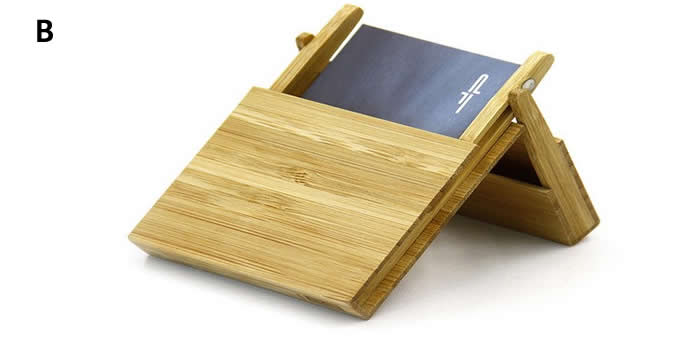  Nature  Bamboo  Business Card Case Holder