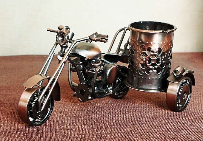   Motorcycle Pen Holder