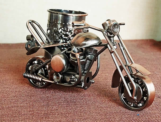   Motorcycle Pen Holder