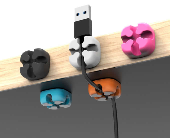 USB Holder Multi Purpose Cable Clips 