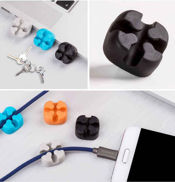 USB Holder Multi Purpose Cable Clips 