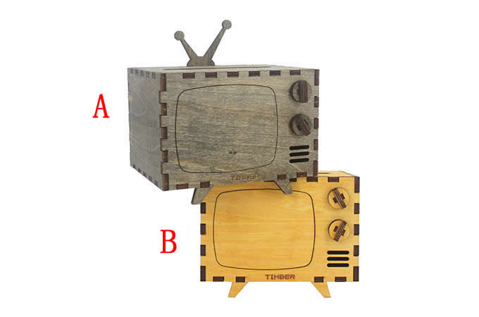  Wooden TV Tissue Box Cover Decorative Tissue Box Holder 