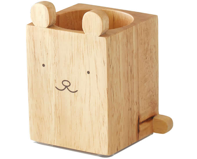  wooden cat pen holder