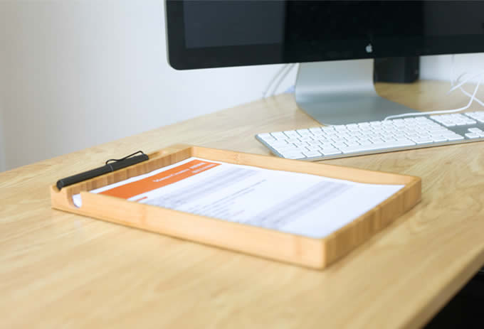 Bamboo A4 Print Papers Document Holder 