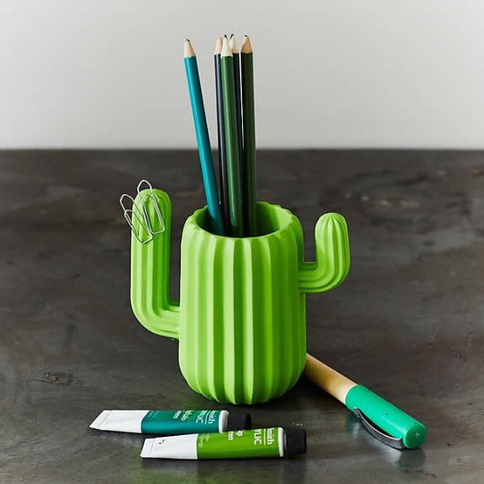 Cactus  Pen Holder Desktop Organizer