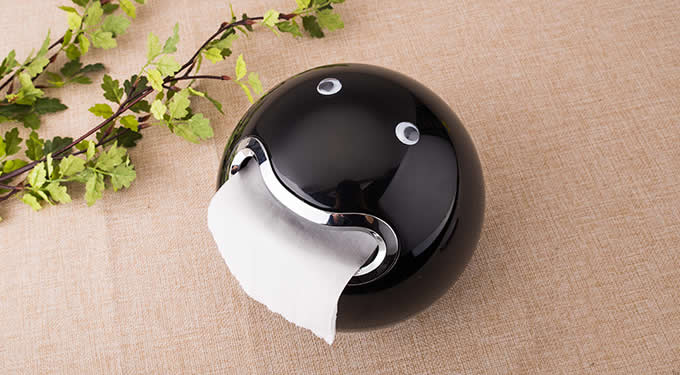 Cartoon Pac-Man Toilet Paper Holder Dispenser 