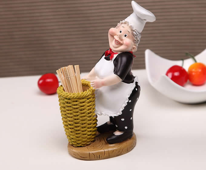  Chef Toothpick Holder Basket 