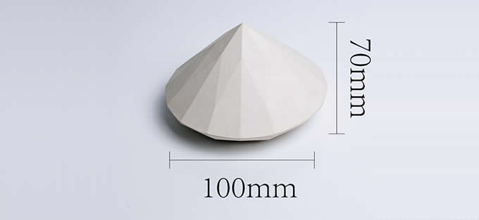  Concrete Diamond Paperweight, Wedding Gift 