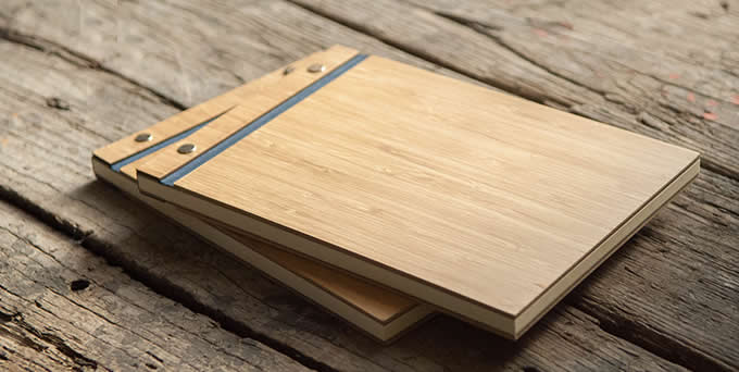  Bamboo Cover Notebook 