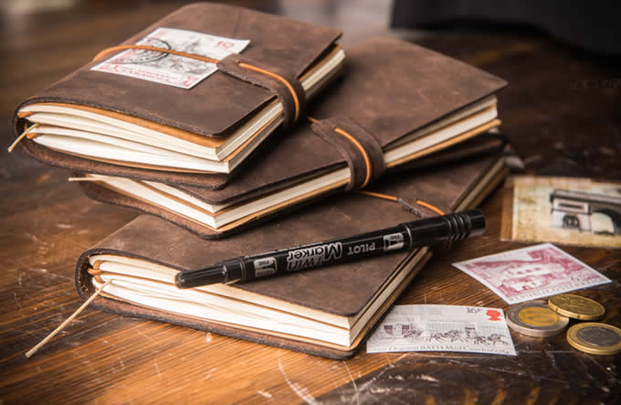  Handmade  Classic Genuine Leather Traveler's Notebook