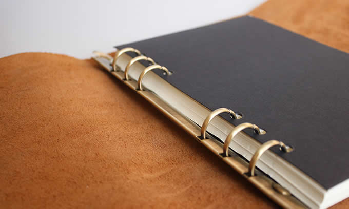  Handmade Genuine Leather Refillable  Binder Diary Travel Journal Notebook