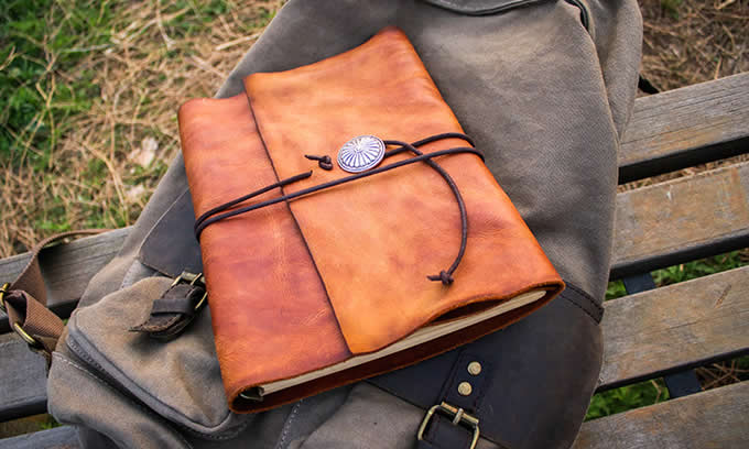  Handmade Retro Genuine Leather Refillable Binder Diary Travel Journal Notebook