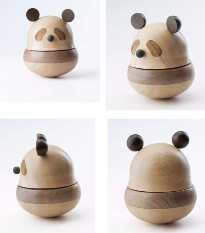  Panda Wooden Music Box