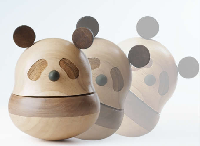  Panda Wooden Music Box