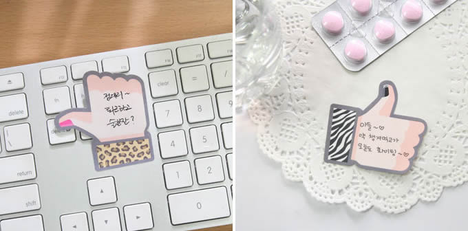  Thumbs Up  Sticky Note Memo (Set of 4) 