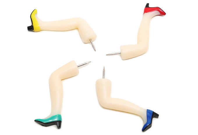Women's Legs Pushpins, Set of 8