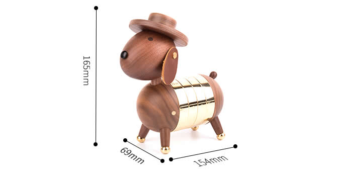  Wooden Dog Shaped Perpetual Calendar