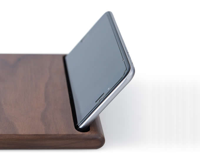  Wooden Mouse Pad With Smart Phone Stand 