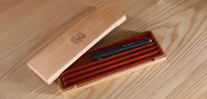 Wooden Pen Pencil Case Holder Box