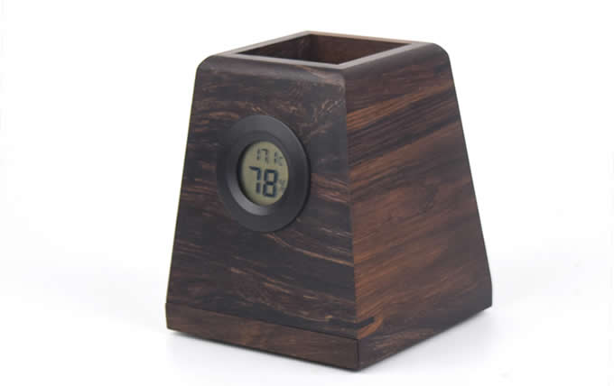     Wooden Phone Stand with Pen&Pencil Cup Holder/Pot 