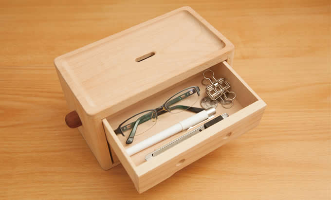  Wooden Robot 3 Drawer Storage Organizer 