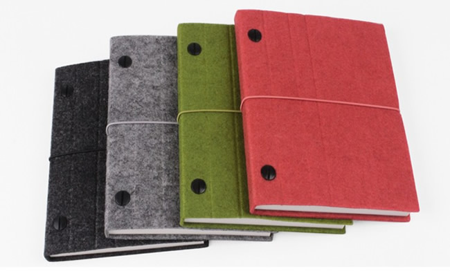 Wool Felt & Binding Thread Notebook