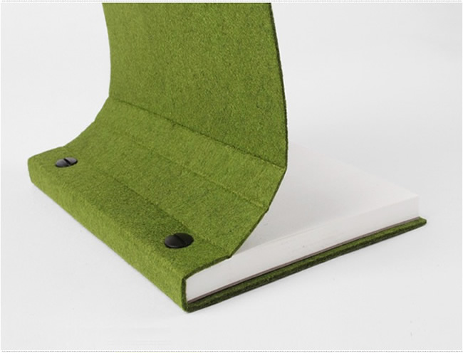 Wool Felt & Binding Thread Notebook